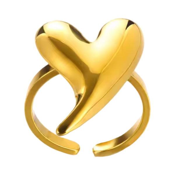 Simpel love ring goud