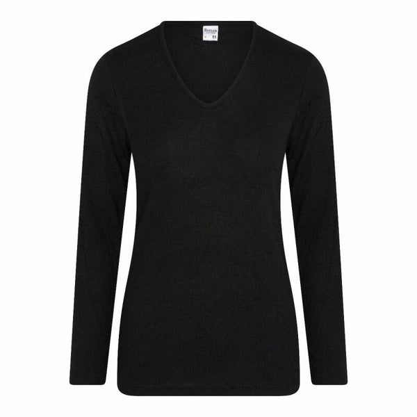 Beeren Thermo Shirt Lange Mouw Dames Zwart