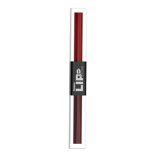 Ombre Lip Gloss "Deep Red"