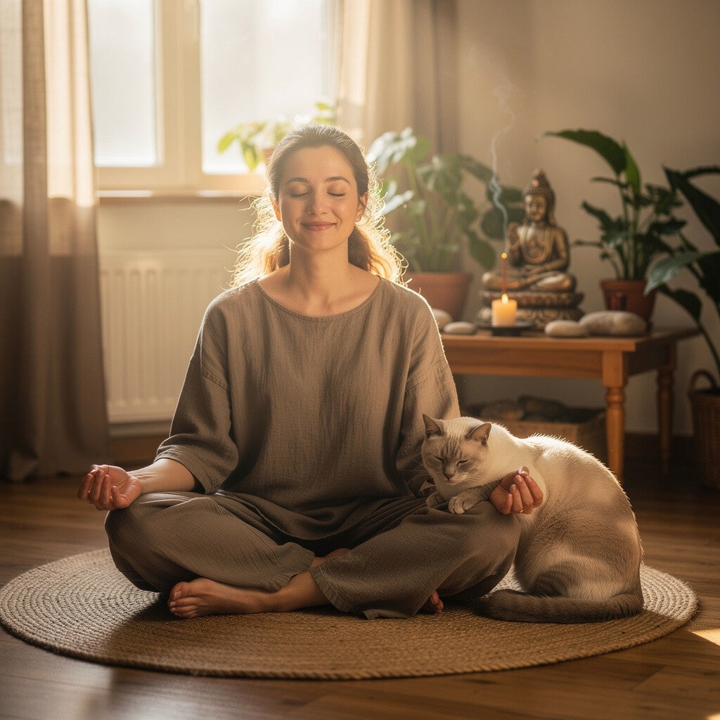 meditation cat spirtual