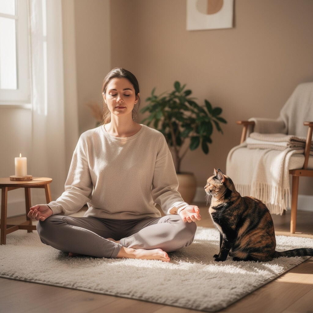 woman soprology cat