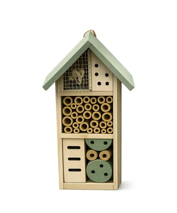 Insectenhotels met logo gegraveerd