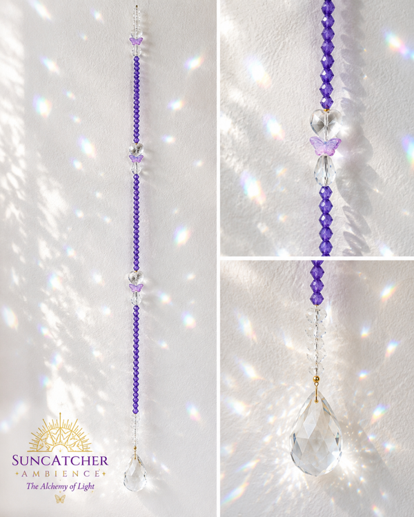 SunCatcher | Harmony Collection | Purple Butterfly Suncatcher