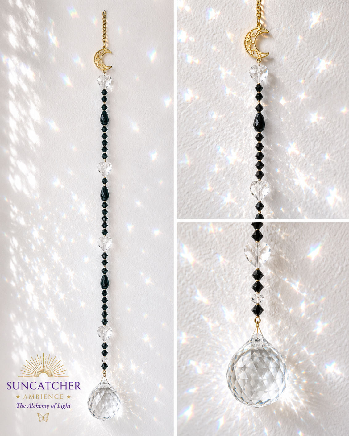 SunCatcher | Signature Moon | Black And Clear