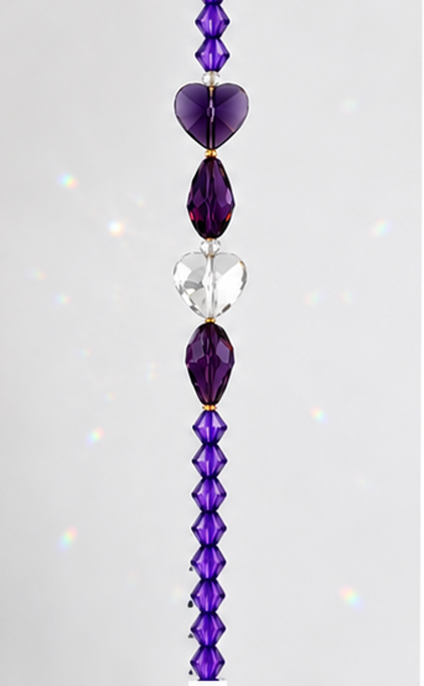SunCatcher | Fibro Hope Suncatcher | Purple