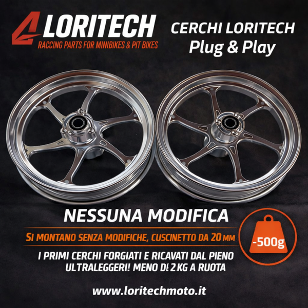 SET CERCHI FORGIATI 12" PITBIKE