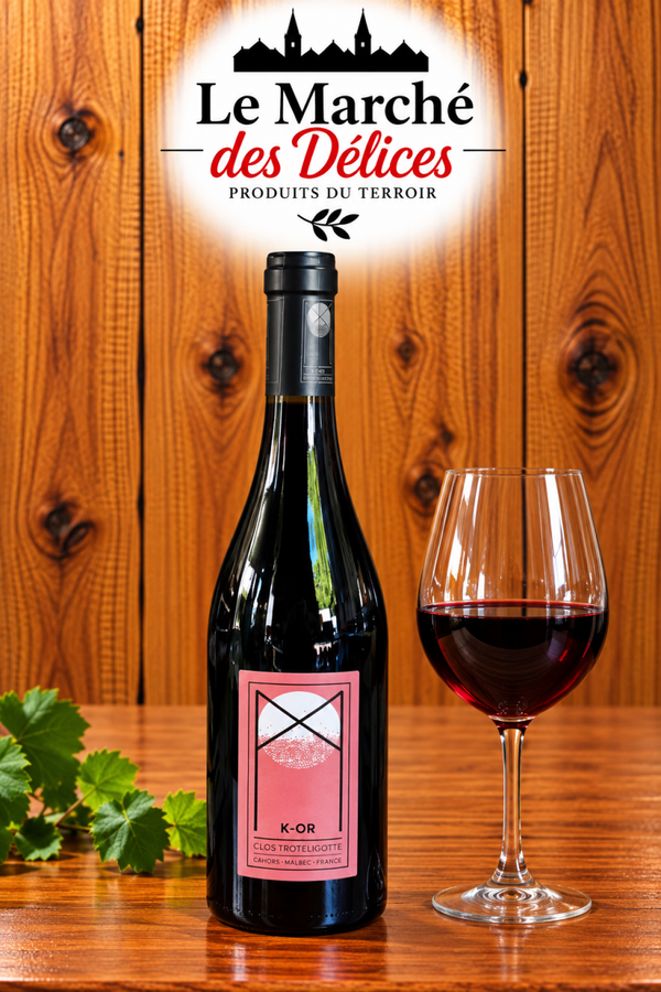 K-OR 2021 — Clos Troteligotte Cahors AOC • 100 % Malbec • K-OR 2021 — Clos Troteligotte Cahors AOC • 100 % Malbec • Vin rouge biodynamique