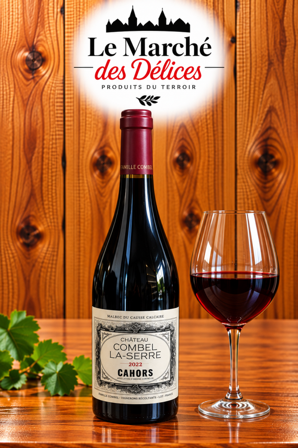 Château Combel-La-Serre Cahors AOP – Vin Rouge 100 % Malbec Bio