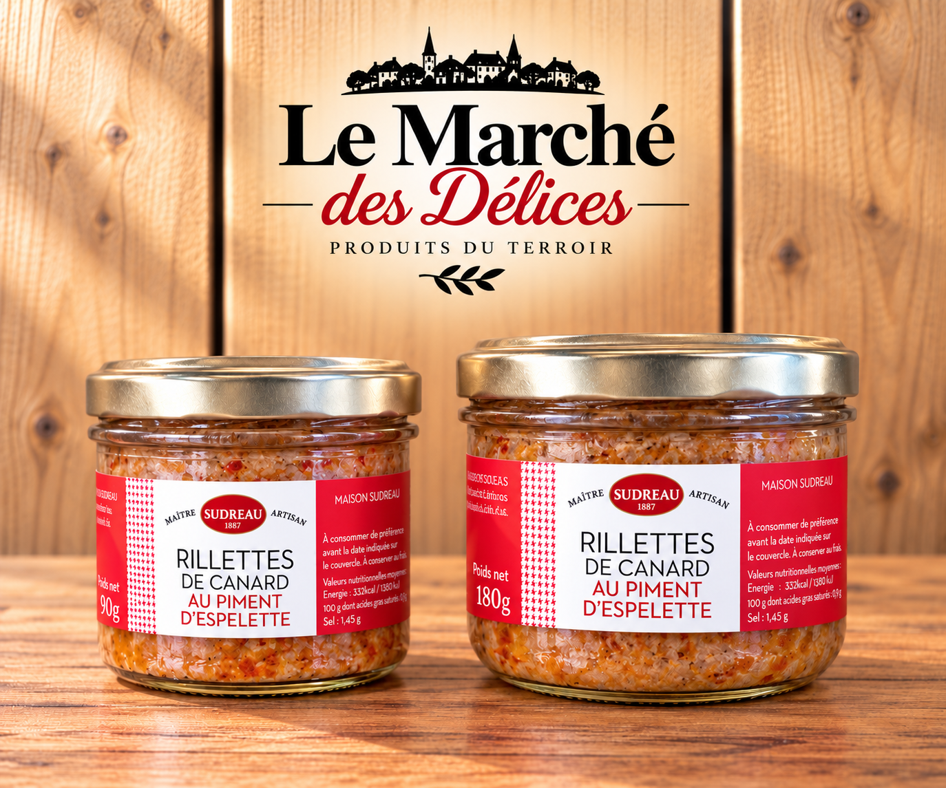 Rillettes de Canard au piment d’Espelette