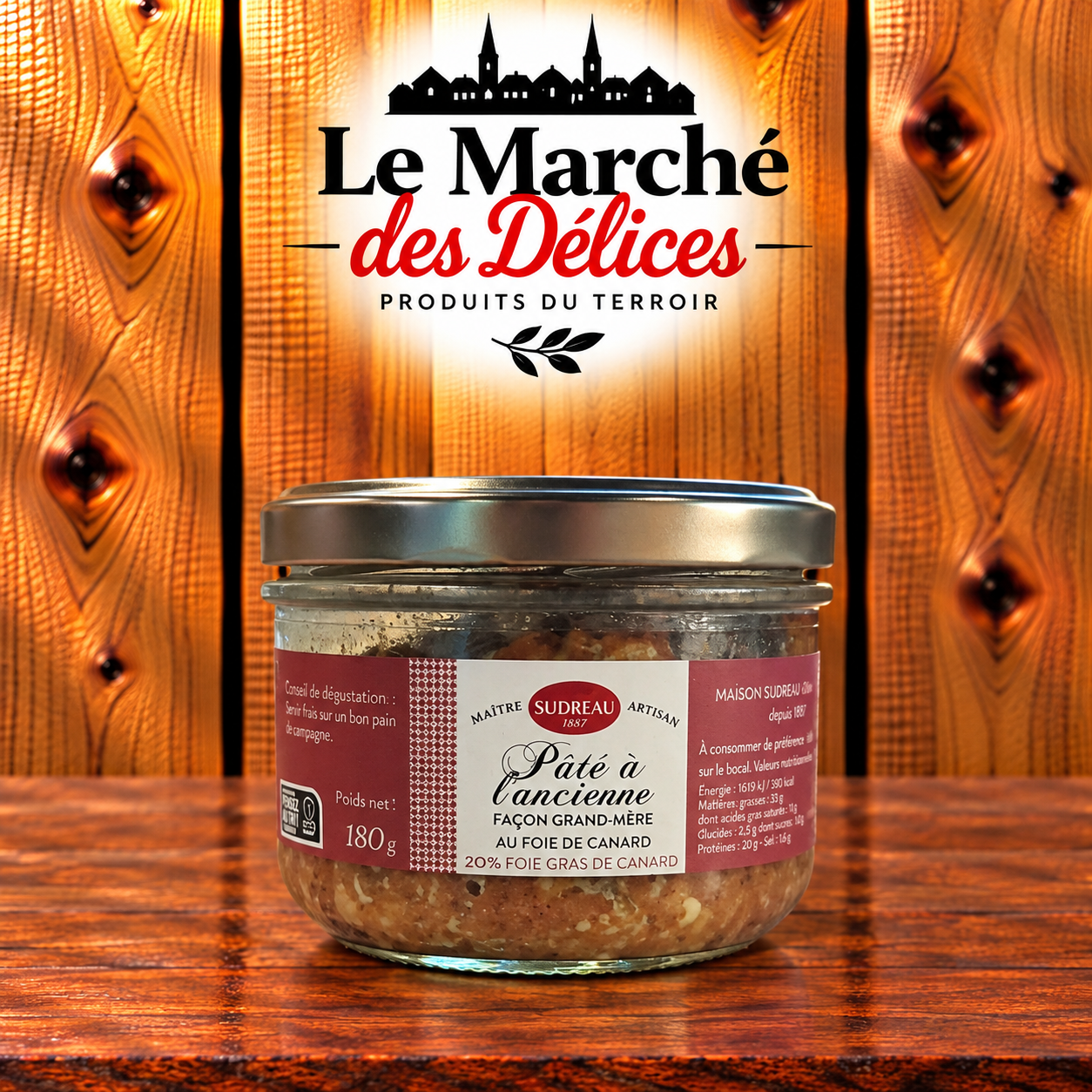 Pâté à l'ancienne façon grand-mère au foie de canard