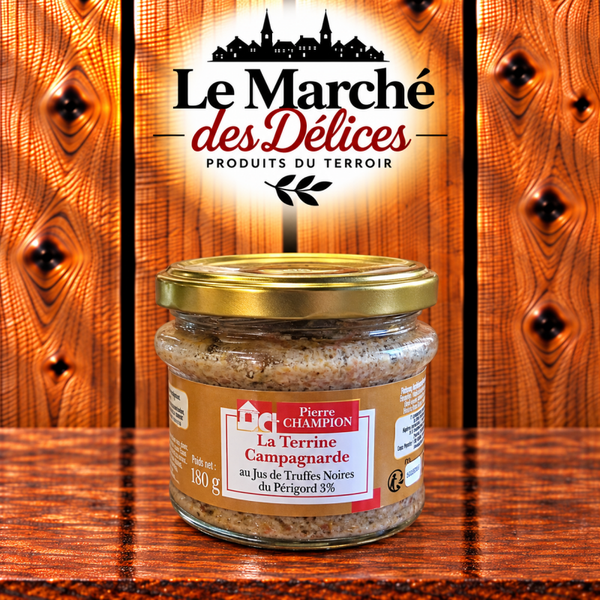 La Terrine Campagnarde au jus de truffes noires du Périgord