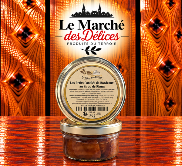 Les Petits Canelés de Bordeaux au Sirop de Rhum