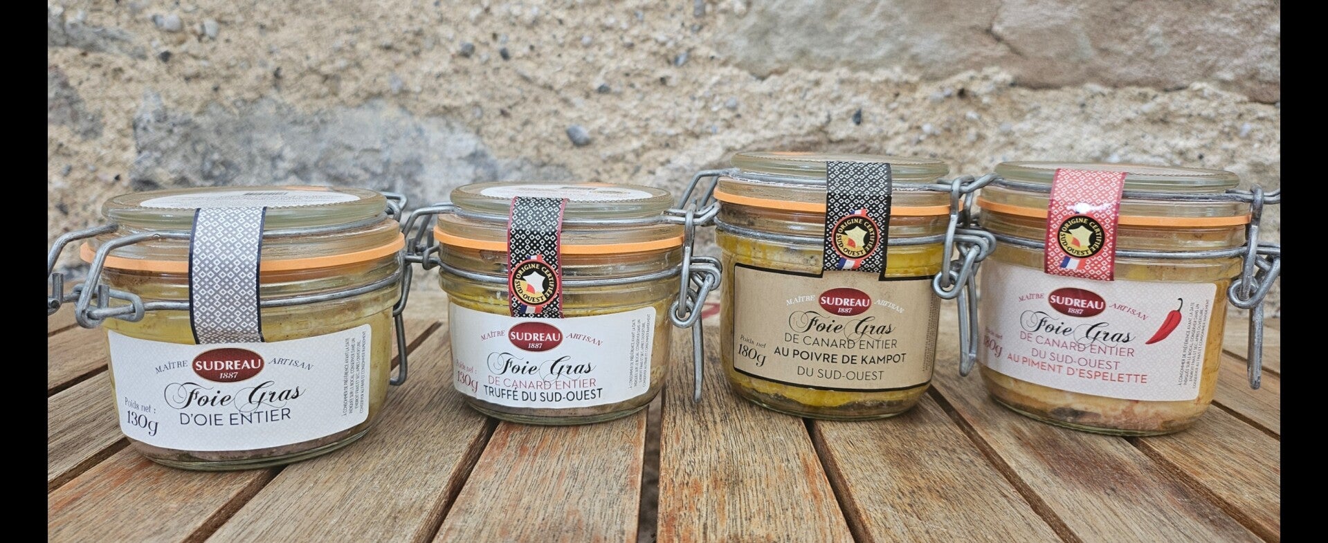 Différents  Foie Gras de Canard Entier du Sud-Ouest