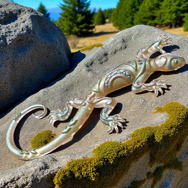 🦎 Décoration murale en résine époxy – Pièces uniques et colorées