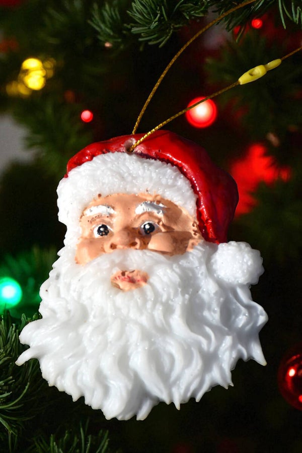 🎅 Décoration de Noël – Tête de Père Noël