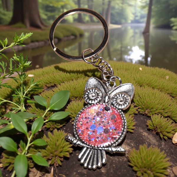 🦉 Porte-clés hibou en acier inoxydable – Élégance & personnalisation 🦉