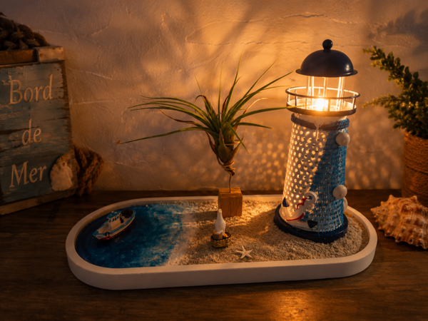 🌊 Décoration Bord de Mer – Résine & Béton Créatif 🌊