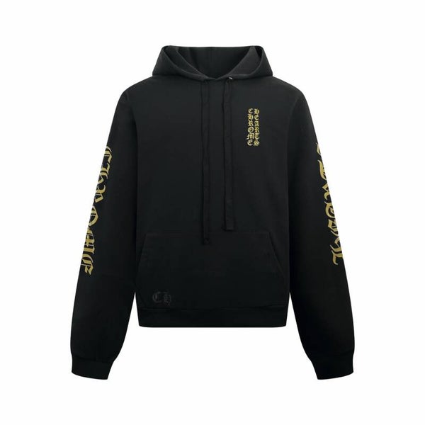 Chrome Hearts Inspired Gothic Script Pullover Hoodie