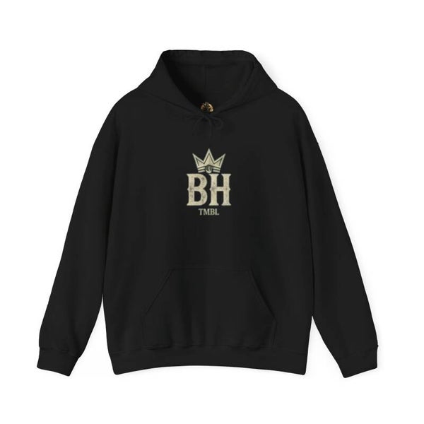 BH Crown Hoodie — Vintage Logo Black Pullover