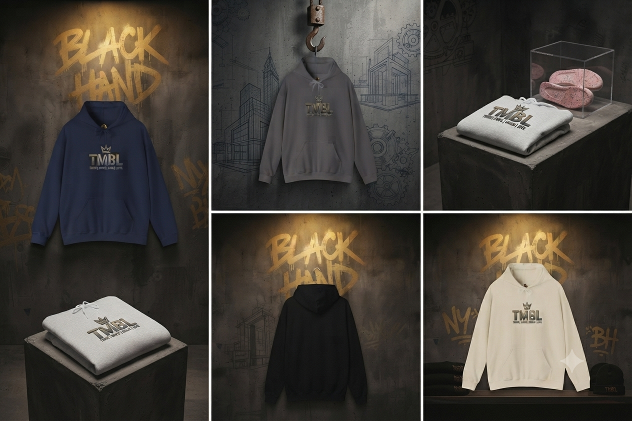 TMBL Crown Hoodie — Think. Move. Build. Live. Logo Pullover