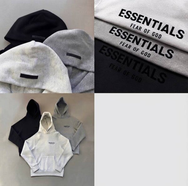 Essentials Inspired Minimalist Rubber - Patch Hoodie