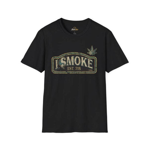 "I Smoke" Vintage Cannabis T-Shirt