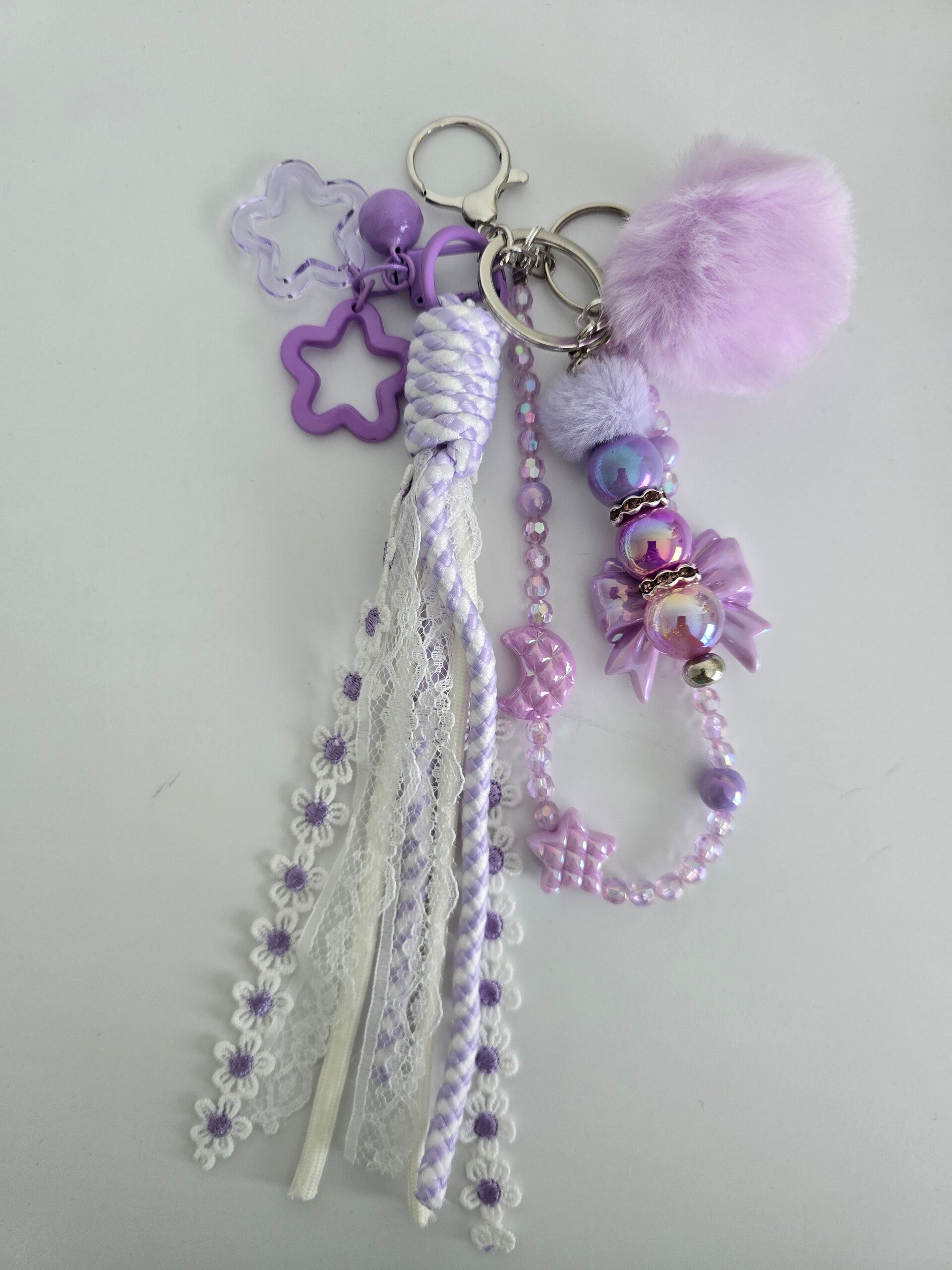 Purple busy keychain