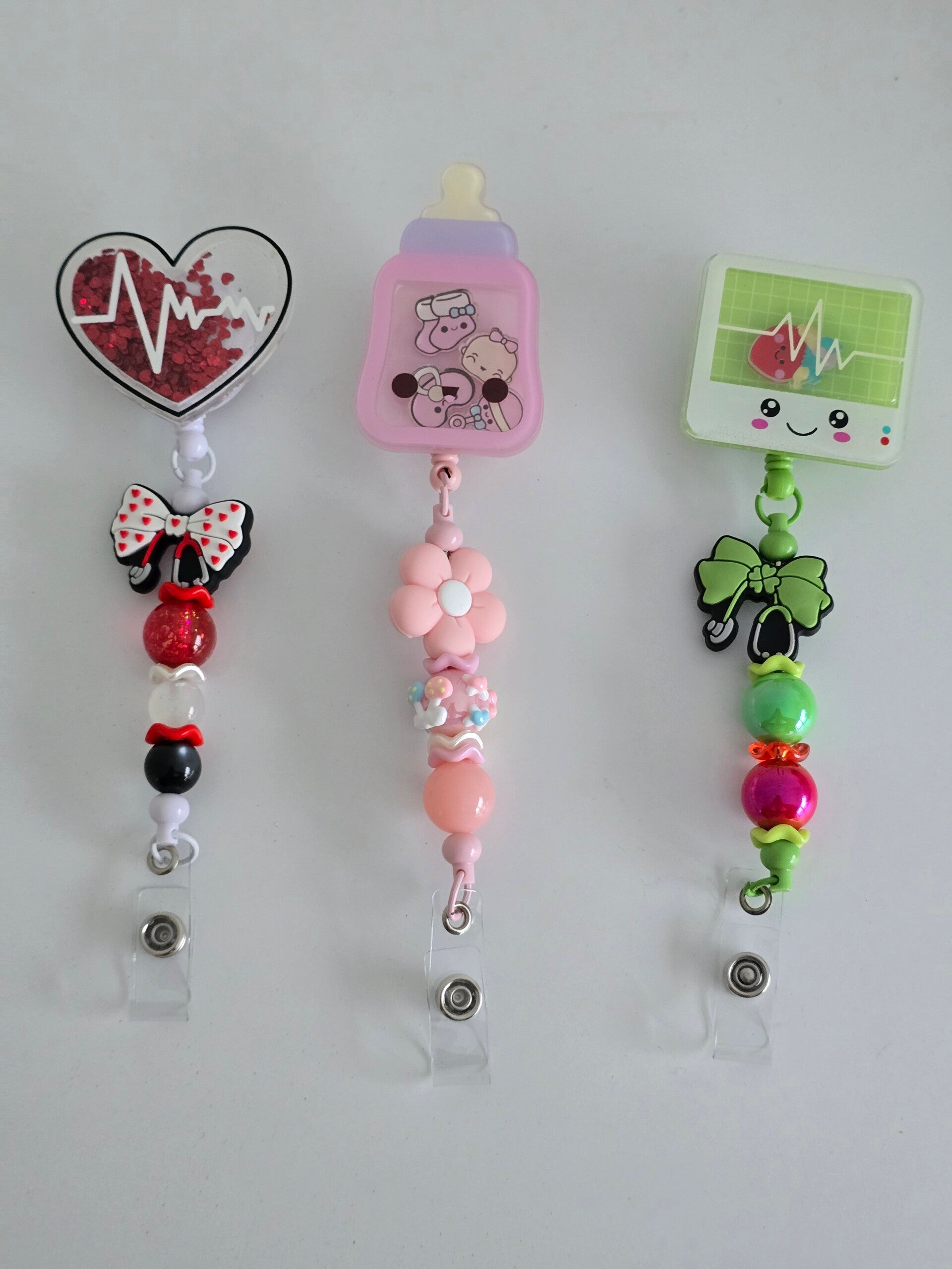 Acrylic Shaker Badge Reels