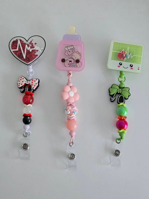 Acrylic Shaker Badge Reels