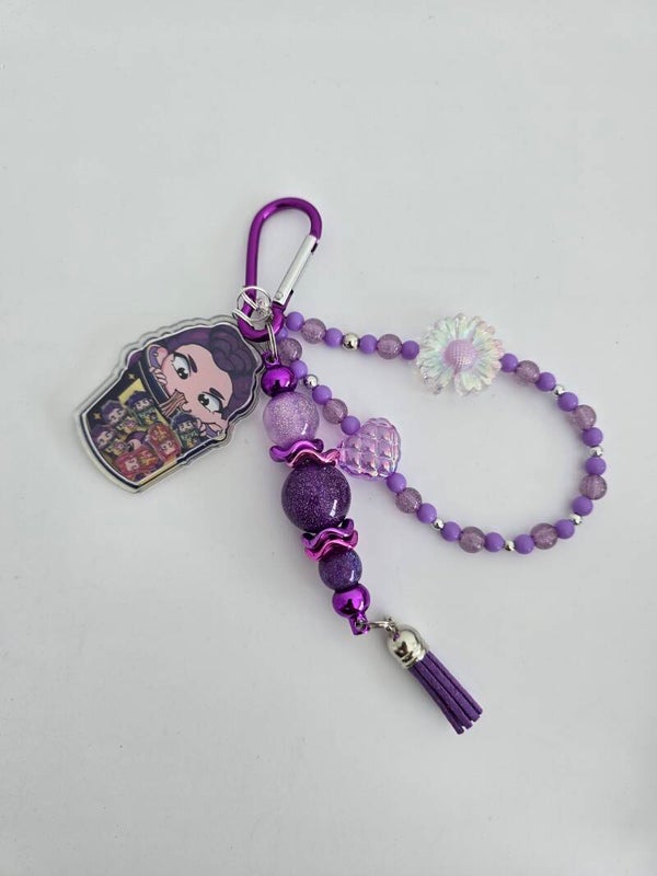 Rumi Beaded Keychain