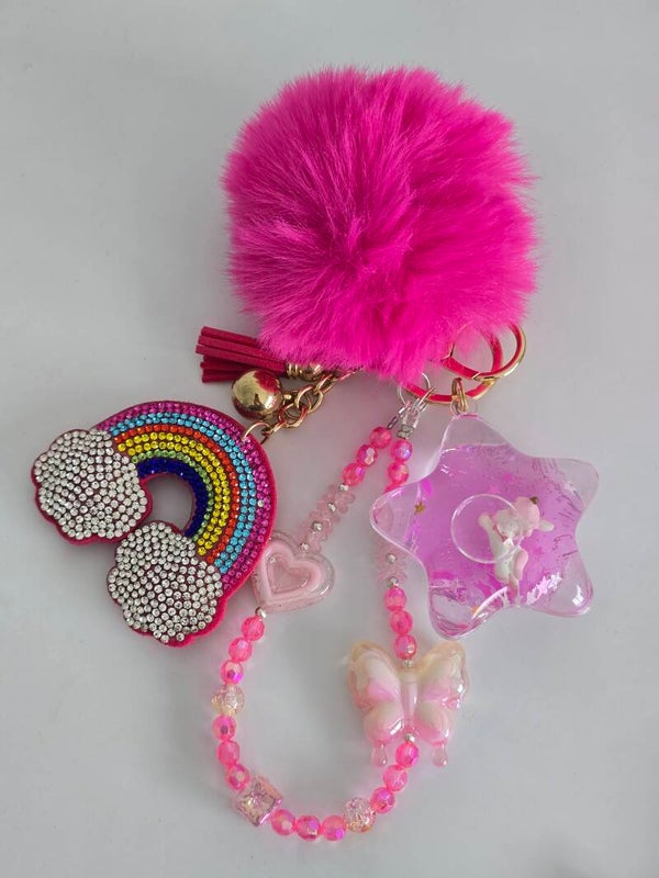Rainbow x Unicorn Keychain