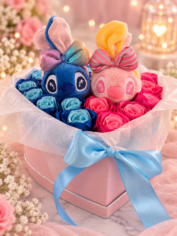 Plushy Rose Ribbon Box