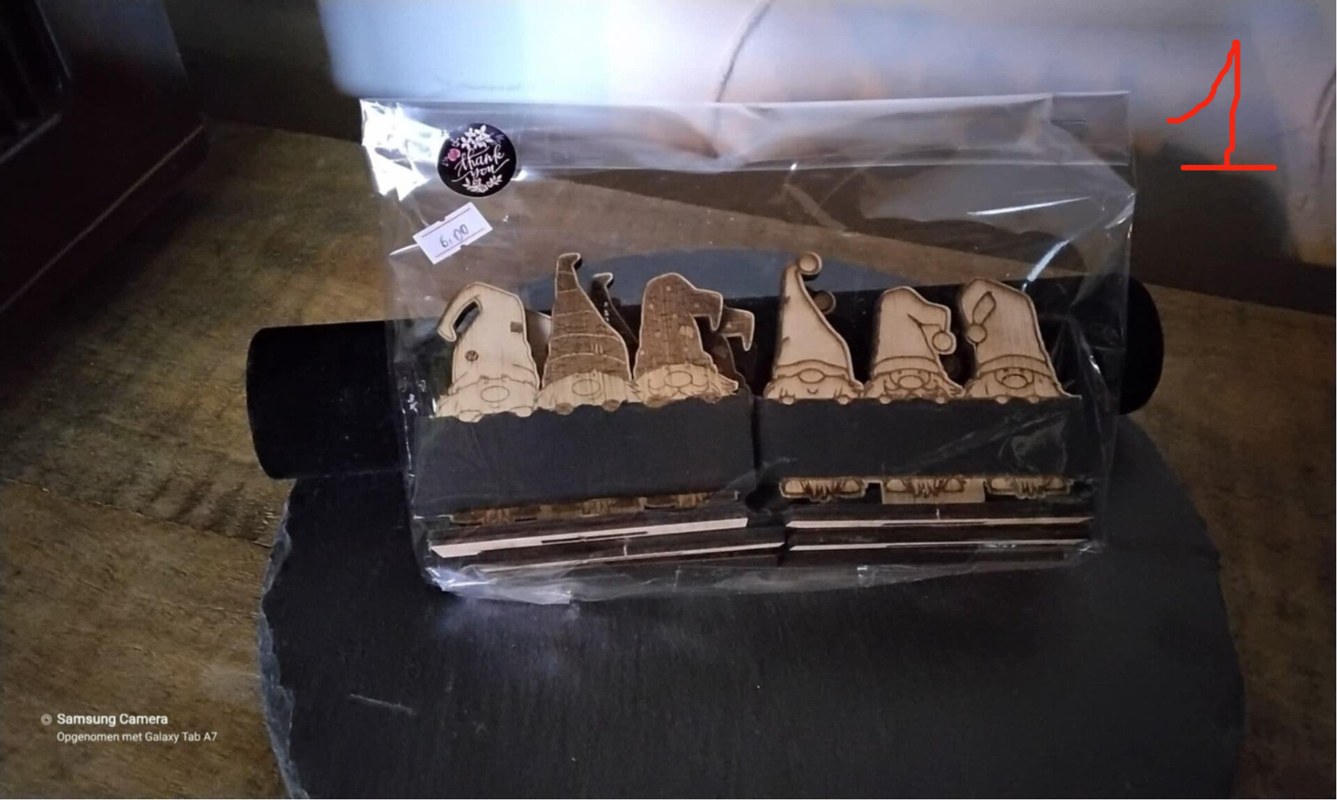 kerst tafel naamkaartjes