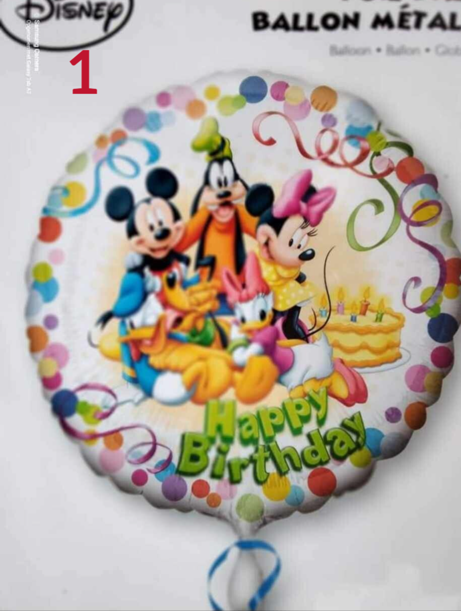 Foliemodel Verjaardag maat M