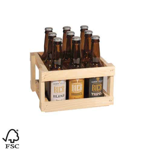 9-fles bierkratje laag model