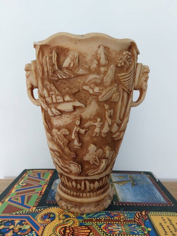 Ivorine olifanten vaas