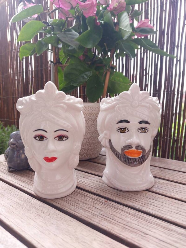 Teste di moro hoofden wit