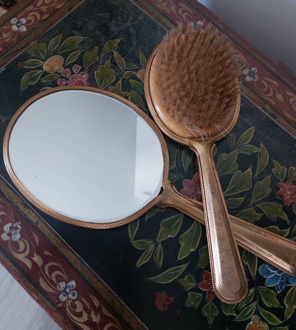 Handspiegel & borstel