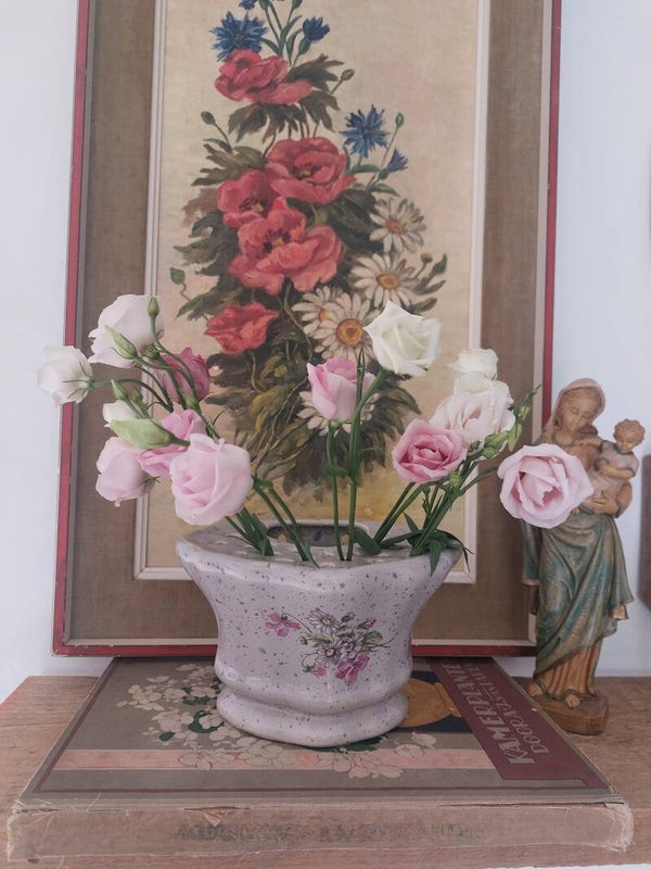 Piqué de fleur muurvaas