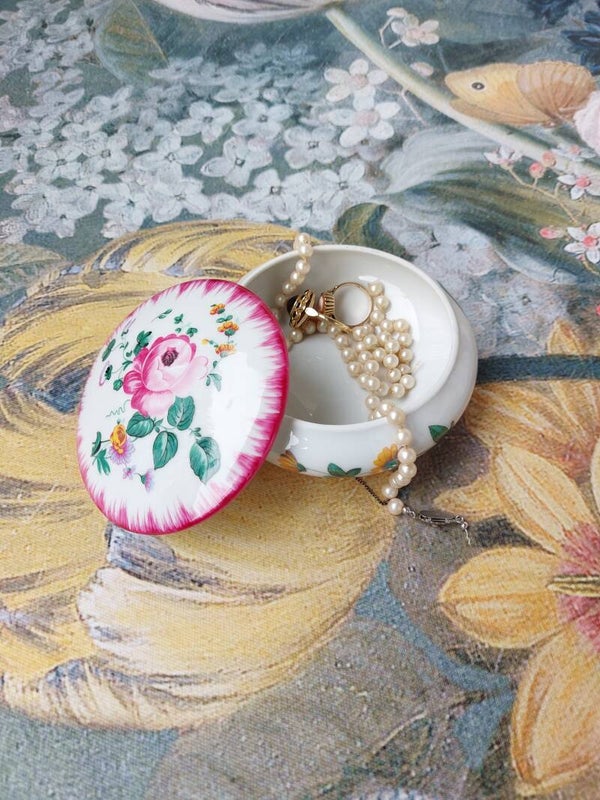 Frans sieraden doosje porselein