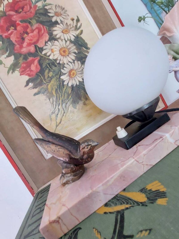 Franse Vintage vogellamp