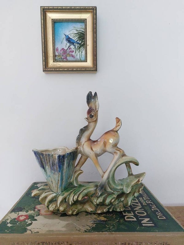 Vintage bambi bloempot
