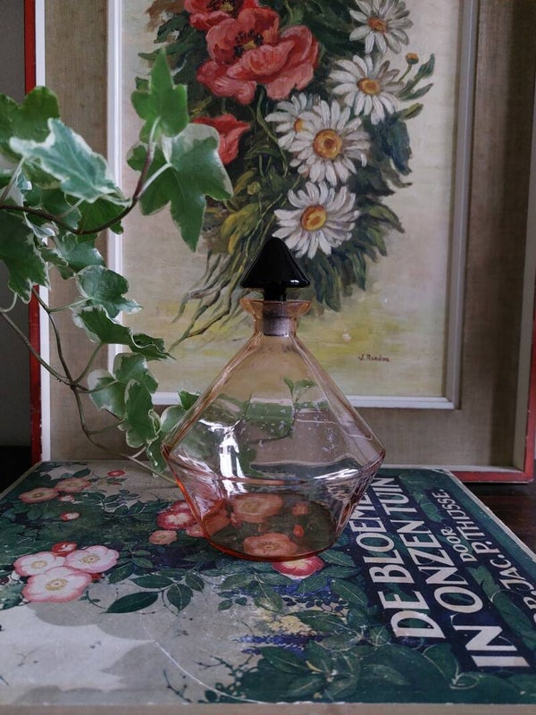 Franse glazen kaptafel fles