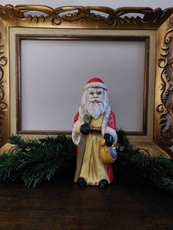 Vintage kerstman steen