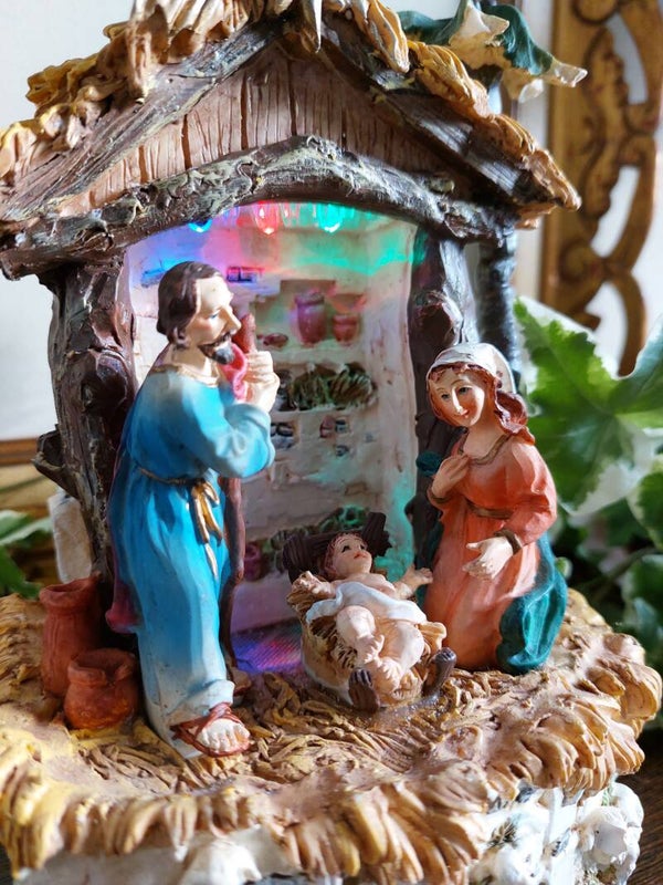 Vintage Krib met muziek en licht