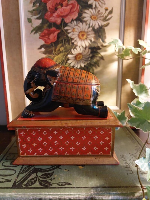 Sieradendoos Indiase olifant