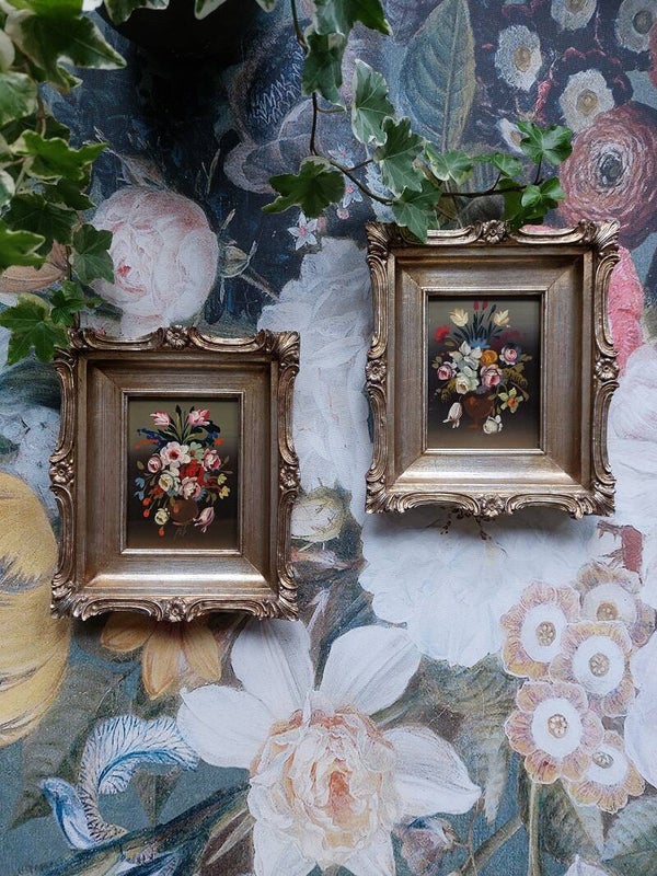 Italiaanse vintage olieverf schilderijtjes