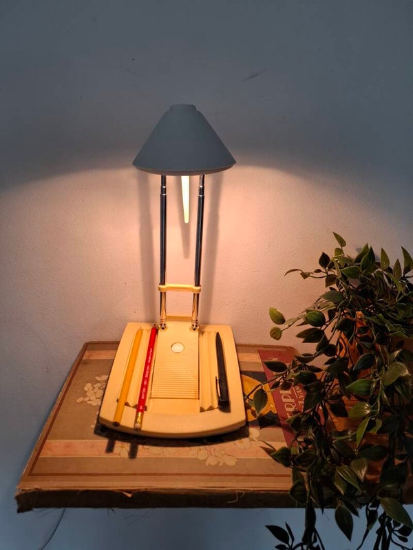 Vintage telescoop bureau lamp van Massive