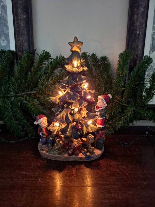 Kerstlamp kerstboom Vintage