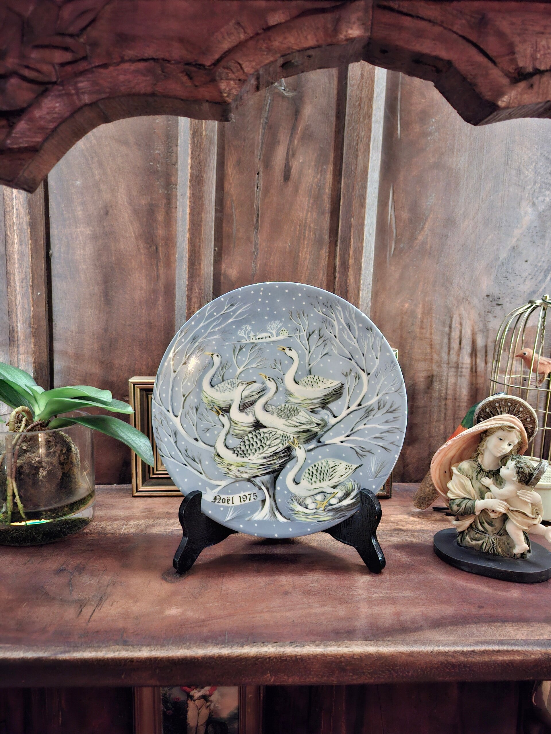 Limoges bord de 6 ganzen